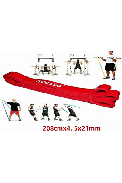 AVESSA Latex Power Band Μεσαία Σκληρή Κόκκινη 2 Mt