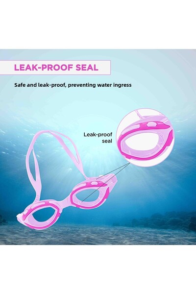 Endless Swimming Goggle | Anti-fog & Uv Protection | Pink | Adjustable Strap | Hard Case