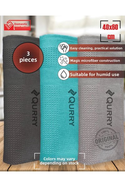 XAMANTHA Set of 5 - Cleaning, Microfiber, Office, Dusting and Drying Cloths