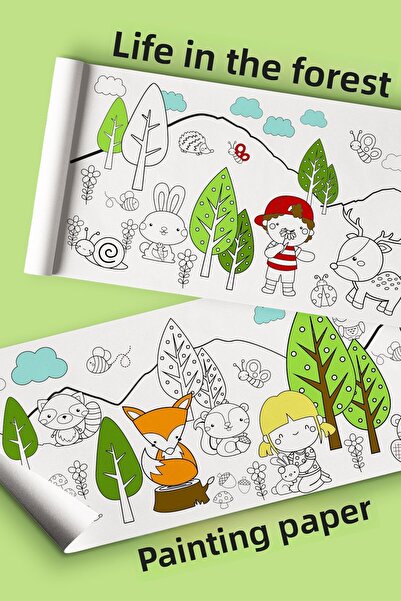 Little One Giant Coloring Forest Themed Baby, Nursery and Children's Activity...