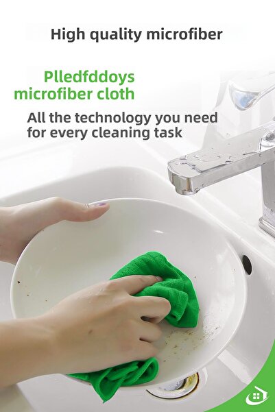 pella Green High Water Absorbent Countertop Cloth - 40X40Cm, Easyest to Squeeze