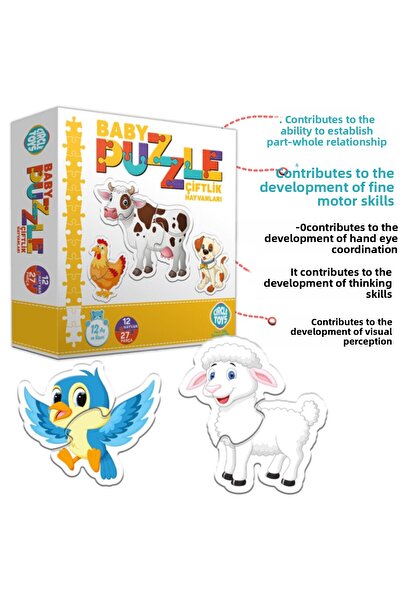 Circle Toys Baby Puzzle Farm Animals