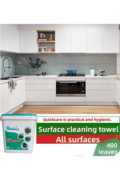 Sole Quickcare 400 ورقة معطرة بالصبار - منشفة تنظيف الأسطح المطهرة، مناديل دلو