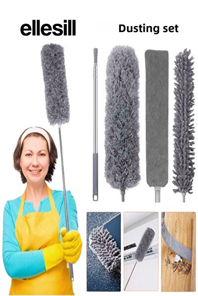 Ellesill Multi-Purpose Anti-Static Bendable Adjustable Handle Dusting Set