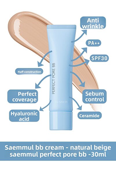 THE SAEM Saemmul Perfect Pore Bb 30ml - Natural Beige - Vionine