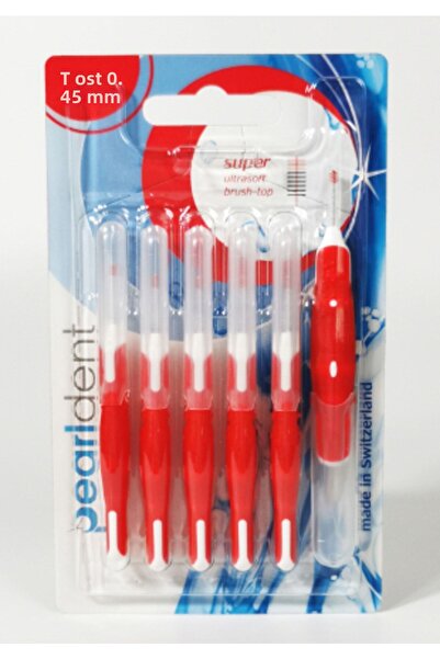 Pearldent Iso 2 Super - فرشاة واجهة مغطاة 0.45 مم، مجموعة من 6 قطع