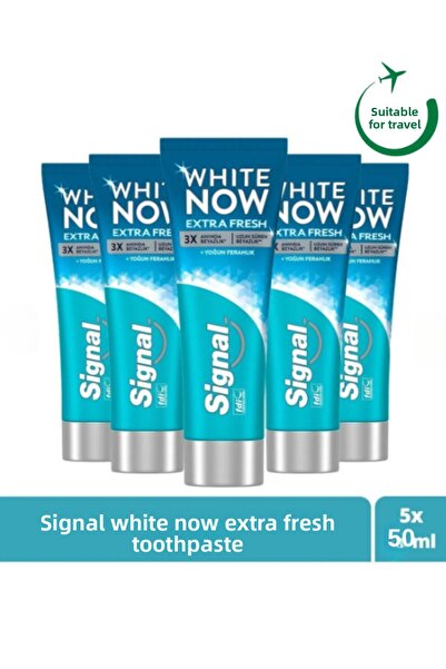 Signal معجون أسنان للتبييض والانتعاش - اكسترا فريش 50 مل × 5