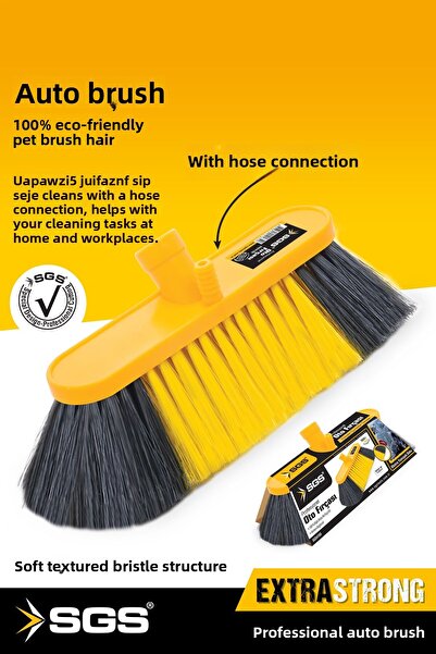 SGS Sgs4165 23cm Auto Brush - Handle Free, Hose Inlet, Soft Bristle Car Wash Brush