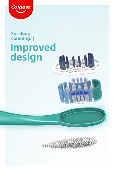 Colgate 360 Complete Oral Clean Versatile Protection Soft Toothbrush 1+1 Brush Cup Gift