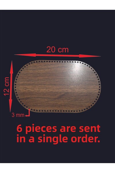 ASUDE HEDİYELİK Coș din lemn de nuc 20x12 cm Tavă din bambus Placă de tricota...