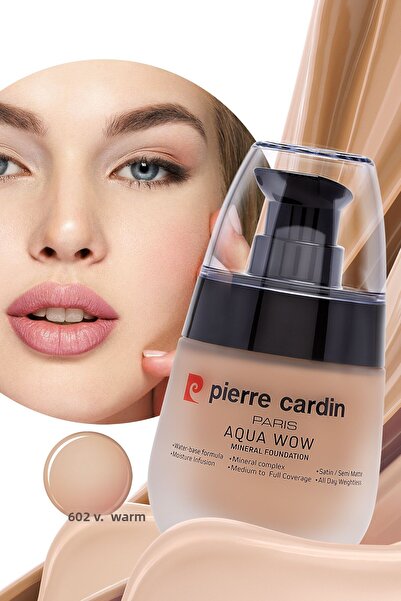 Pierre Cardin Aqua Wow Mineral Water Based Foundation Medium Skin With Very Warm