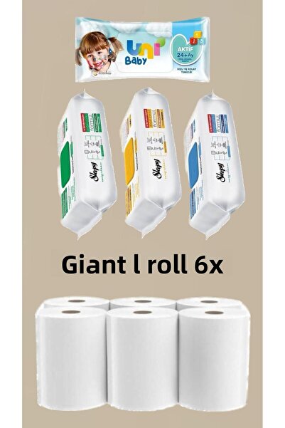 Sleepy صابون أبيض وعربي سهل التنظيف - 3x100 (300 ورقة) ورق منشفة عملاق