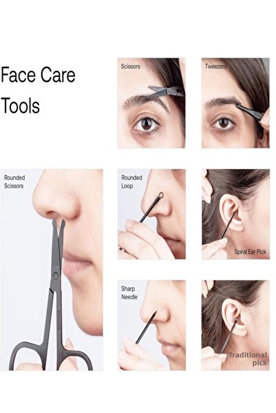 gaman طقم العناية بالأظافر والباديكير مكون من 18 قطعة من الفولاذ المقاوم للصدأ باللون الأخضر المائي - مع مغناطيس، مبرد زجاجي