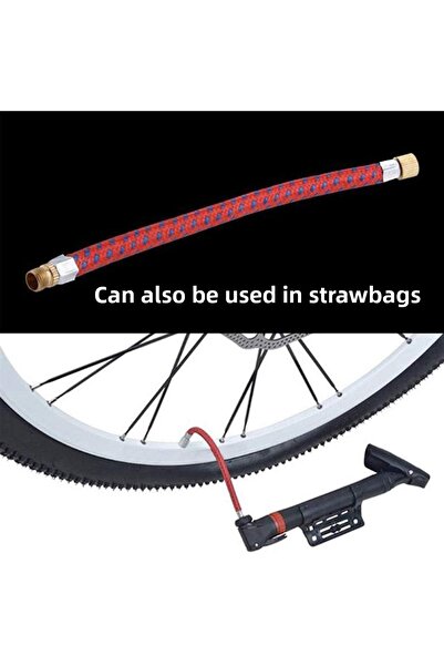 Badem10 Metal Hand Type Indicator Bicycle Pump and Pump Tip Set Ball Caster Shambrel Inflator with Foot Grip