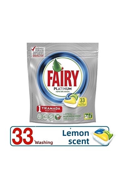 Fairy عبوة بلاتينيوم 33 قطعة برائحة الليمون