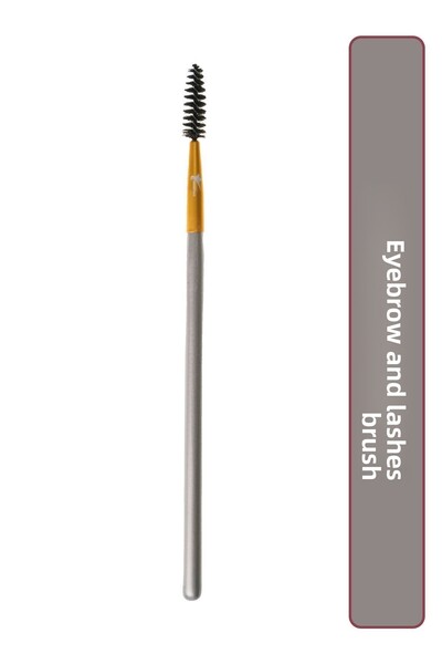 Demstar Професионална четка за грим в цвят шампанско - вежди и мигли № 17