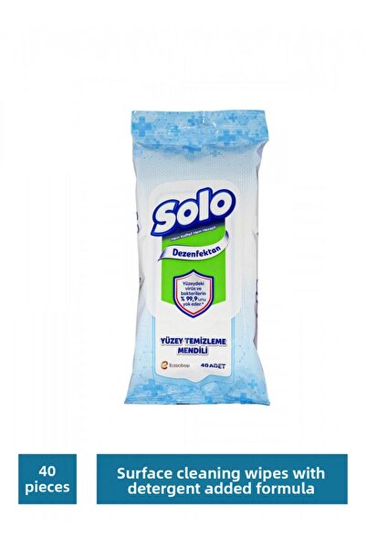 Solo 40 Sheets of Desinfectant Surface Cleaning Wipes