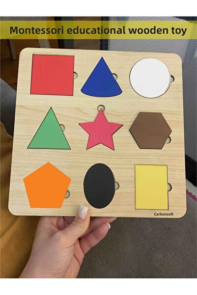 karbonsoft لعبة مونتيسوري التعليمية الخشبية، لعبة الصندوق التعليمي، لعبة الزي...