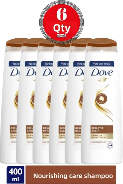 Dove Nourishing Care Hair Care Shampoo 400 ml 6 Pieces