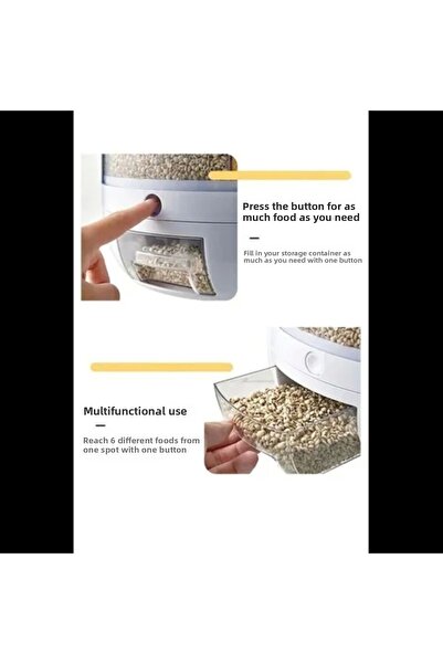 İN3DEX Rotatable Dry Food and Pulses Organizer
