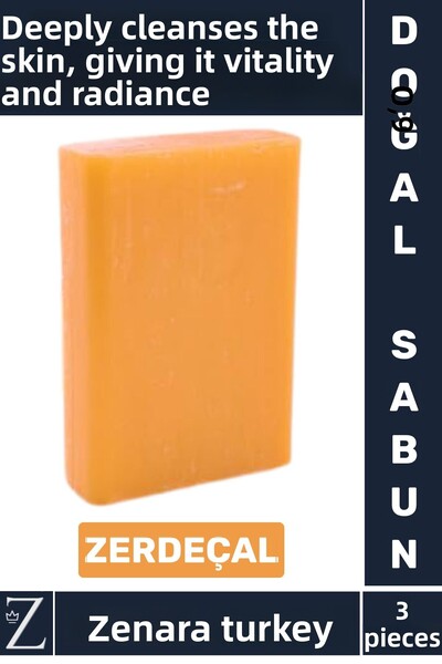 Zenara صابون عشبي عضوي طبيعي 100% للشعر والوجه والجسم للاستخدام اليدوي، صابون...