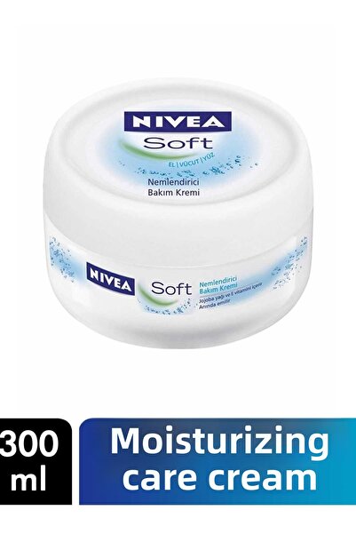 NIVEA Soft Cream 300ml - Moisturizing Care Face Cream4005900009371