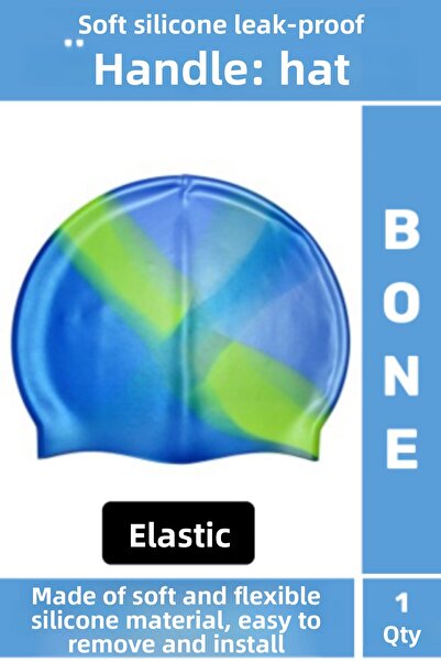 Wintoup Seria impermeabilă elastică moale pentru piscină, șapcă de înot, șapcă din silicon, 1 buc