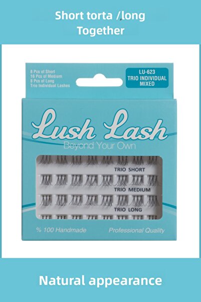 Lush Lash Trıo Single Short Medium Long False Eyelashes