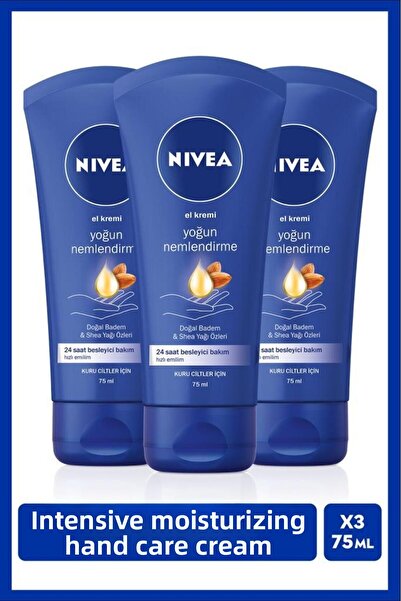 NIVEA 75ml Intensive Moisturizing and Nourishing Hand Care Cream - Natural Al...