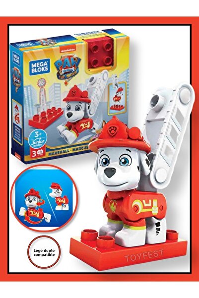 TOYFEST Mega Bloks Paw Patrol The Mighty Movie Movie Character Figures - Marshall - 1