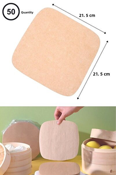 Buffer ® 50 قطعة من ورق الخبز للمقلاة الهوائية القابل للتصرف ومقاوم للزيت وغير لاصق