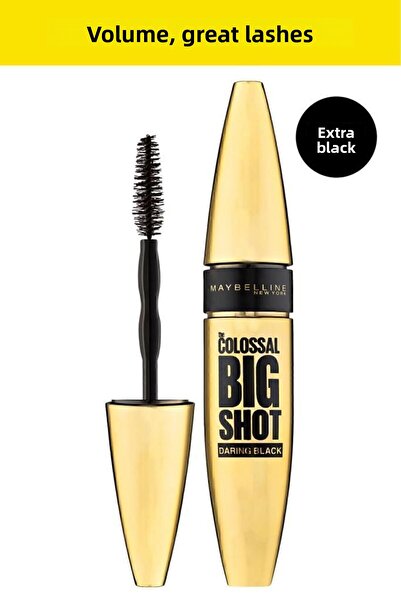 Maybelline New York ماسكارا The Colossal Big Shot Daring Black - أسود إضافي