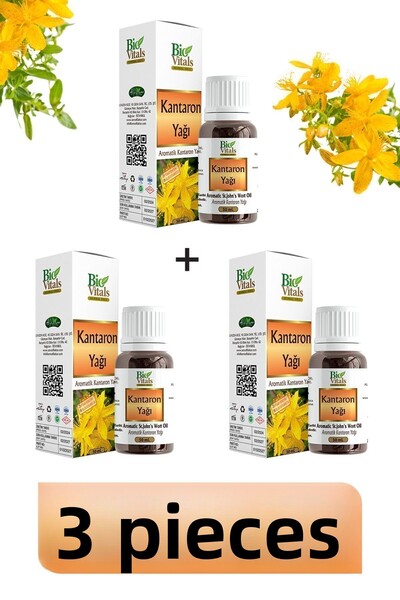 Bio Vitals زيت نبتة سانت جون - 50 مل، 3 قطع