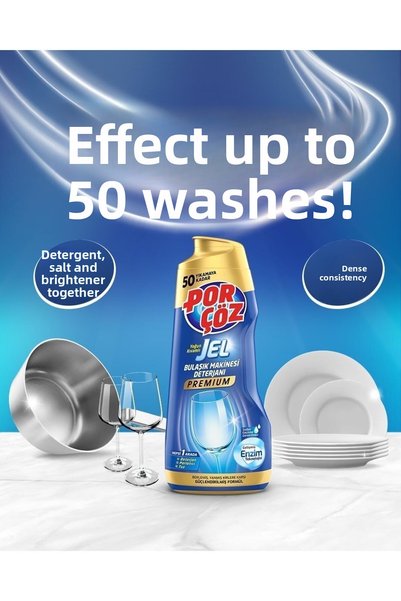 Porçöz Dishwasher Detergent 3 X 900 ml