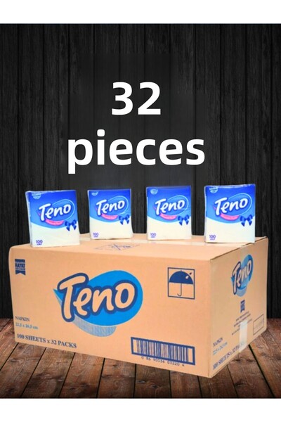 Teno مناديل 100 قطعة، مجموعة من 32 قطعة (صندوق واحد)