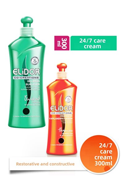 Elidor 7/24 Defined Curl Conditioner 300 Ml + 24/7 Repair Conditioner 300 Ml