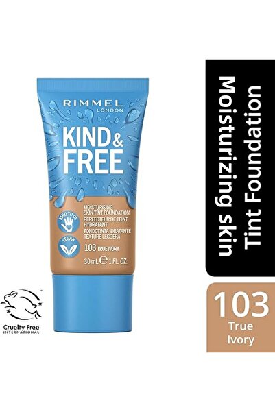 Rimmel Kind & Free Skin Tint Foundation - 103 - True Ivory, 30ml