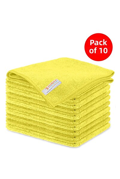 Mulpex Lavetă de curățare generală din microfibră galbenă 40x40 cm. - 10 bucăți