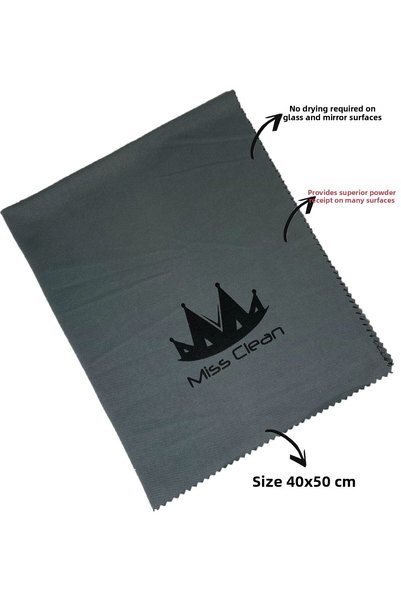 Micro Clean Missclean (3 Pieces) Microfiber Glass Cloth Laser Cut 40*50 Cm