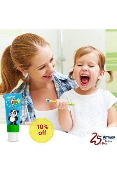 GLİSTER فرشاة أسنان جليستر للأطفال + معجون أسنان بنكهة الفراولة