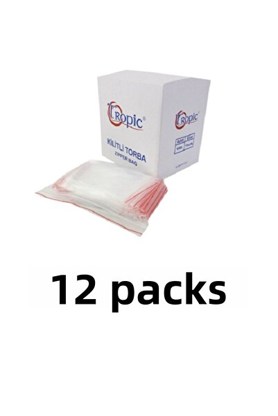 Tropic 12 عبوة من أكياس زيبلوك مقاس 13×16 – 600 قطعة