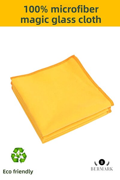 bermark قماش زجاجي سحري من الألياف الدقيقة - قماش تنظيف احترافي مقاوم للغبار ...