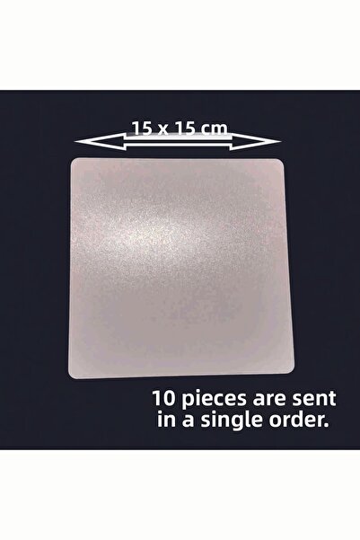 ASUDE HEDİYELİK 10 bucăți 15x15 cm suport pentru tort din lemn MDF alb pătrat...