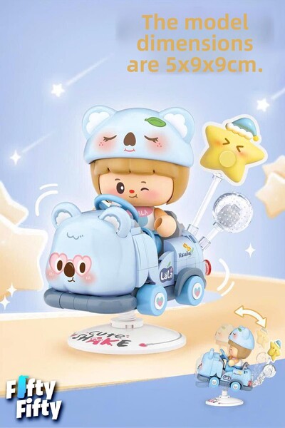 Vagonlife Loz Creative Series Swinging Blue Koala Model 188 Piece Toy Building Set Fflz-4304