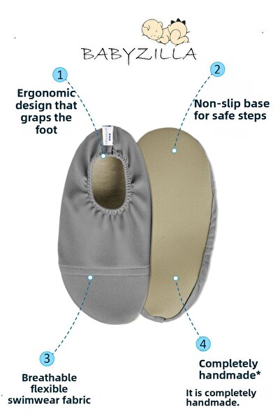 BabyZilla Αντιολισθητική σόλα Sea Shoes, Παιδικά Μποτάκια Πισίνας