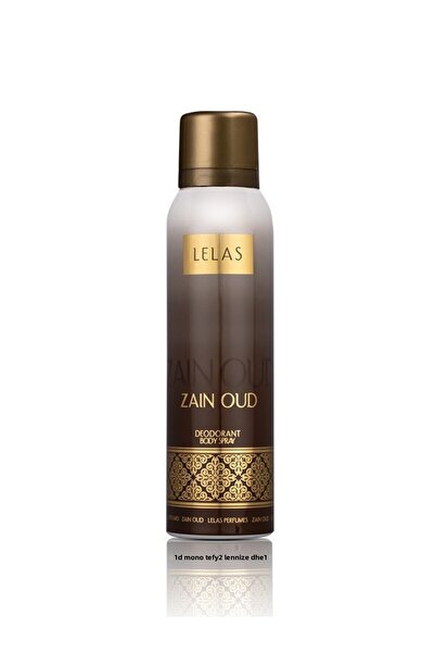 Lelas Zain Oud Deodorant 150 ml – Oriental, Spicy Unisex Fragrance Spray – 1143