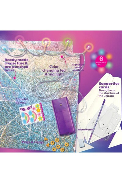 4M Creative Set - Holographic Origami Unicorn with Illumination