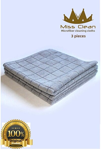 Poxy Clean 3 Pieces 40*40 cm Microfiber Kitchen Cleaning Cloth - Stain-Proof, No Odor, Bacteria-Production