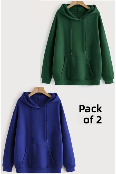 DAXİS Sportwear Company Φούτερ με κουκούλα Oversize Σετ 2 τεμαχίων