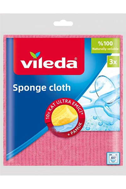 Vileda Set of 3 Sponge Cloths
